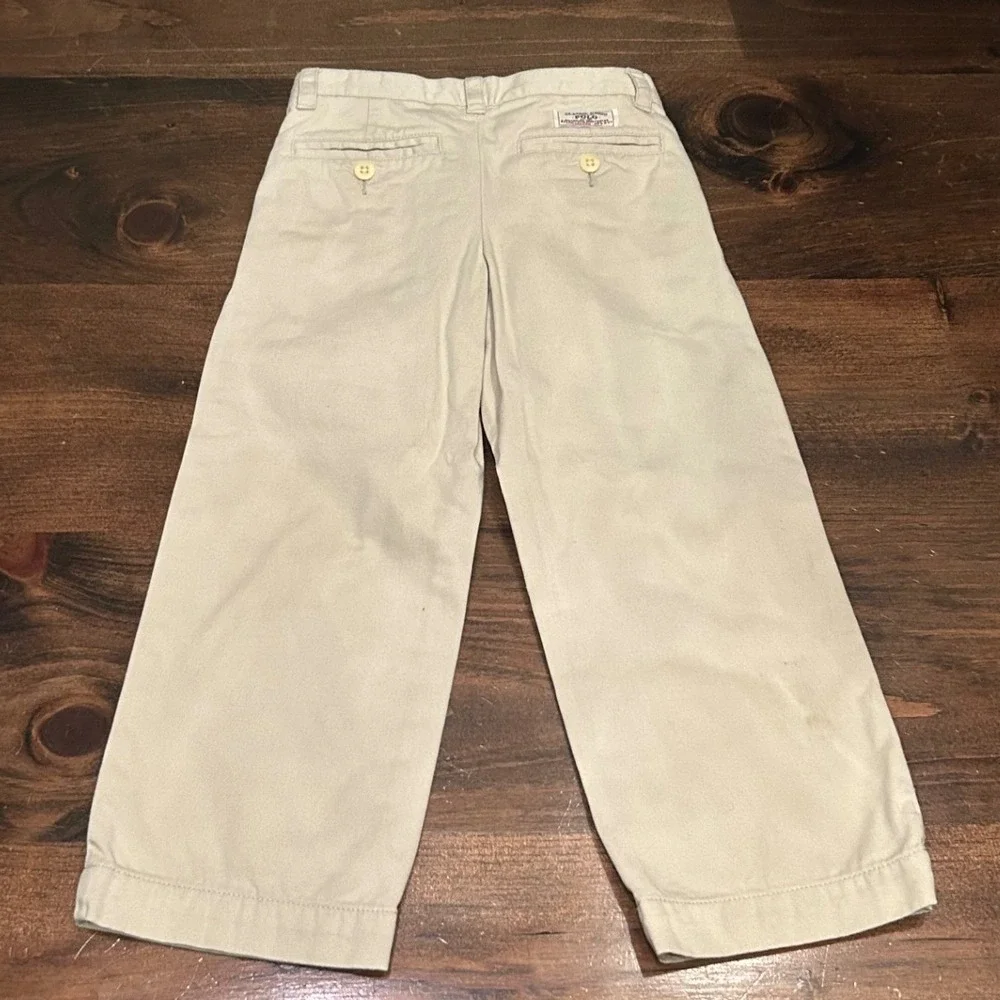 Ralph Lauren Polo Chino Pants Kids 4 Khaki Classic Cotton Trousers Preppy Casual